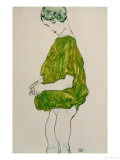 Woman, Standing, with Hands Clasped, 1914 Giclee-vedos tekijänä Egon Schiele Woman, Standing, with Hands Clasped, 1914 Giclee-vedos tekijänä Egon Schiele