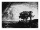'The Three Trees', 1643 Giclée-Druck von Rembrandt van Rijn 
