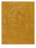 Portrait of a Young Man, Full-Face, Looking Up Giclée-Druck von Lorenzo di Credi