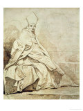 Etude De Figure Drapee Vetue D'Un Costume Ecclesiastique Giclee Print by Jean-Honoré Fragonard