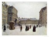 Der Neue Markt, the New Market, Vienna, Watercolour; 1832 reproduction procédé giclée par Rudolph von Alt