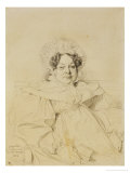 Mme. Louis-Francois Bertin, Wife of the French Publisher, Sister of an Art-Critic, 1834 reproduction procédé giclée par Jean-Auguste-Dominique Ingres