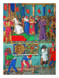 Les Heures D'Etienne Chavalier: Christ Before Pilate Giclee Print by Jean Fouquet