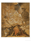 Ossian's Dream, Inspired by the Poems of Ossian reproduction procédé giclée par Jean-Auguste-Dominique Ingres