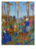 Les Heures D'Etienne Chavalier: The Crucifixion Giclee Print by Jean Fouquet