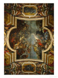 The Passage of the Rhine, 1672, The Taking of Maestricht, 1673 Giclee Print by Charles Le Brun