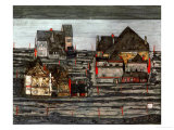 Suburb I, 1914 reproduction procédé giclée par Egon Schiele