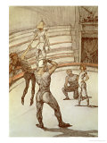 Acrobats in the Circus Giclee Print by Henri de Toulouse-Lautrec