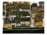 The Small City IV, (Krumau on the Moldau), 1914 Giclee-vedos tekijänä Egon Schiele The Small City IV, (Krumau on the Moldau), 1914 Giclee-vedos tekijänä Egon Schiele