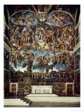 Michelangelo Buonarroti - Sistine Chapel with the Retable of the Last Judgement (Fall of the Damned) - Giclee Baskı Michelangelo Buonarroti - Sistine Chapel with the Retable of the Last Judgement (Fall of the Damned) - Giclee Baskı