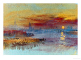 William Turner - Sunset on Rouen - Giclee Baskı William Turner - Sunset on Rouen - Giclee Baskı