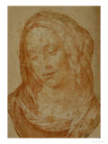 Portrait of a Woman with Veil Giclée-tryk af Lorenzo di Credi