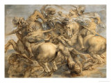 Battle of Anghiari reproduction procédé giclée par Peter Paul Rubens