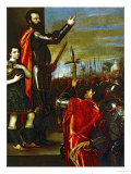 The Marquis of Vasto Addressing His Soldiers Giclee Print by Titian (Tiziano Vecelli) 