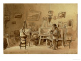 The Artist's Studio, Caracas, Venezuela, 1854 Giclee Print by Camille Pissarro The Artist's Studio, Caracas, Venezuela, 1854 Giclee Print by Camille Pissarro