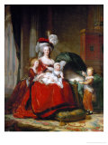 Queen Marie-Antoinette and Her Children, 1787 Reproduction procédé giclée par Elisabeth Louise Vigee-LeBrun