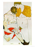 Lovers, 1913 reproduction procédé giclée par Egon Schiele