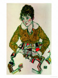 Portrait of the Artist's Wife Giclee Print by Egon Schiele