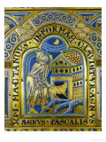 Agnus Pascalis, the Symbolic Easter Lamb Reproduction procédé giclée par Nicholas of Verdun 