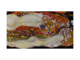 Vattenormar II, ca 1907 Gicleetryck av Gustav Klimt