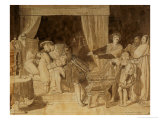 The Death of Leonardo Da Vinci, 1818 Giclee Print by Jean-Auguste-Dominique Ingres