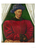 Charles VII, King of France, (Joan of Arc Won Him His Throne) Giclee Print by Jean Fouquet