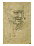 Head and Right Hand of the 'Ignudo' Above Left of the Prophet Isaiah Giclee Print by Michelangelo Buonarroti 