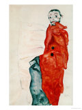 Self Portait as a Prisoner Ich Liebe Gegensaetze (I Love Antitheses) Giclee-vedos tekijänä Egon Schiele Self Portait as a Prisoner Ich Liebe Gegensaetze (I Love Antitheses) Giclee-vedos tekijänä Egon Schiele
