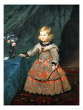 The Infanta Margarita Teresa (1651-1673) in a Pink Dress, 1653-54 Giclée-Druck von Diego Velázquez