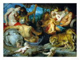 The Four Continents, Around 1615 Giclee Print by Peter Paul Rubens