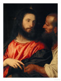 The Tribute Money: Christ and the Pharisee Give Unto Caesar Giclee Print by Titian (Tiziano Vecelli) 