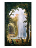 Le Jet D'Eau Du Bosquet Des Muses a Marly Lámina giclée por Hubert Robert
