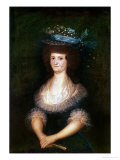 Queen Maria Luisa Teresa of Parma, Queen of Spain and Wife of Carlos IV Giclee Print by Francisco de Goya