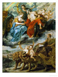 The Meeting of Henry IV and Maria De' Medici at Lyon on November 9, 1600 Giclee Print by Peter Paul Rubens