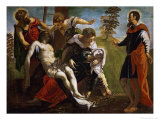 Descent from the Cross with Saint Mary and Mary of Magdala Giclee Print by Jacopo Robusti Tintoretto