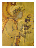 Annunciation, Detail of Gabriel Giclee Print by Simone Martini