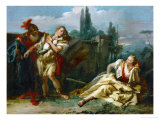Rinaldo Leaves Armida, from Torquato Tasso's Poem Gerusalemme Liberata Giclee Print by Giovanni Battista Tiepolo