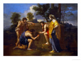 Nicolas Poussin - Arcadian Shepherds, circa 1650 - Giclee Baskı Nicolas Poussin - Arcadian Shepherds, circa 1650 - Giclee Baskı