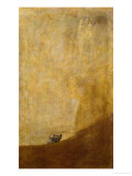 Dog, Half Submerged, on of the Black Paintings from the Quinta Del Sordo, Goya's House, 1819-1823 Giclée-Druck von Francisco de Goya