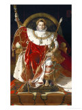 Napoleon on His Imperial Throne, 1806 Láminas por Jean-Auguste-Dominique Ingres Napoleon on His Imperial Throne, 1806 Láminas por Jean-Auguste-Dominique Ingres