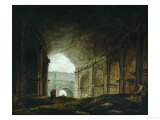Interior of the Colosseum, Rome Giclee Print by Hubert Robert