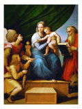 Madonna with a Fish (In the Hand of Young Tobias, Accompanied by the Archangel Raphael) Giclee Print by Raphael 