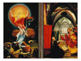 The Isenheim Altar: Christ Resurrection, Annunciaton, Limewood, Around 1515 Giclee Print by Matthias Grunewald