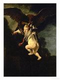 Ganymede in the Claws of the Eagle (Zeus), 1635 reproduction procédé giclée par Rembrandt van Rijn 