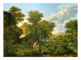 Spring, or Paradise on Earth, 1660-64 Giclee Print by Nicolas Poussin