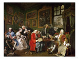 Marriage a La Mode: The Death of the Countess, circa 1742-44 reproduction procédé giclée par William Hogarth
