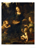 The Madonna of the Rocks reproduction procédé giclée par Leonardo da Vinci 