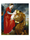 The Virgin Presents the Infant Jesus to Saint Francis, 1618 Lámina giclée por Peter Paul Rubens The Virgin Presents the Infant Jesus to Saint Francis, 1618 Lámina giclée por Peter Paul Rubens