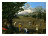 Summer or Ruth and Boaz, 1660-1664 Reproduction procédé giclée par Nicolas Poussin