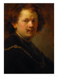 Self-Portrait with Bare Head, 1633 Giclee Print by Rembrandt van Rijn 